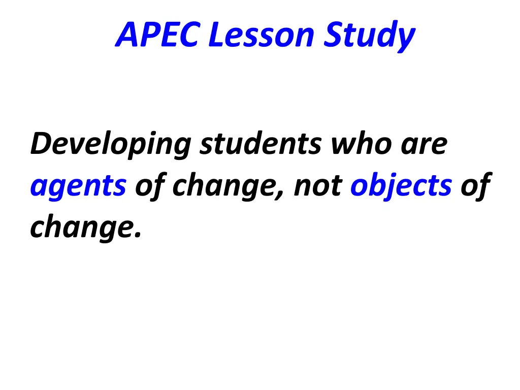 apec lesson study