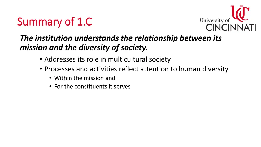 summary of 1 c summary of 1 c