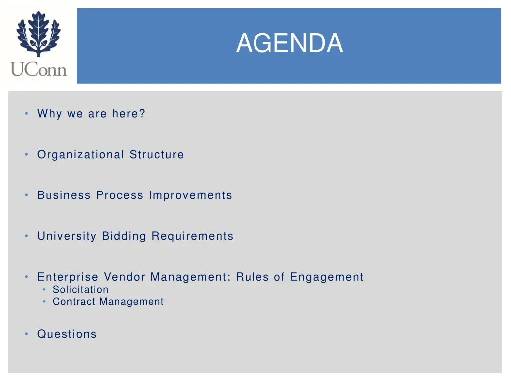 agenda