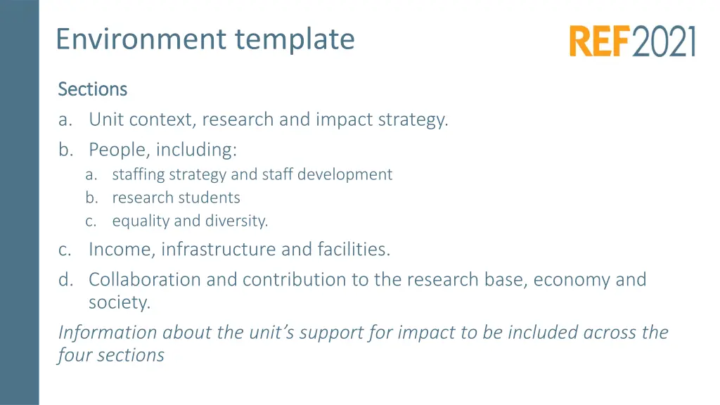 environment template