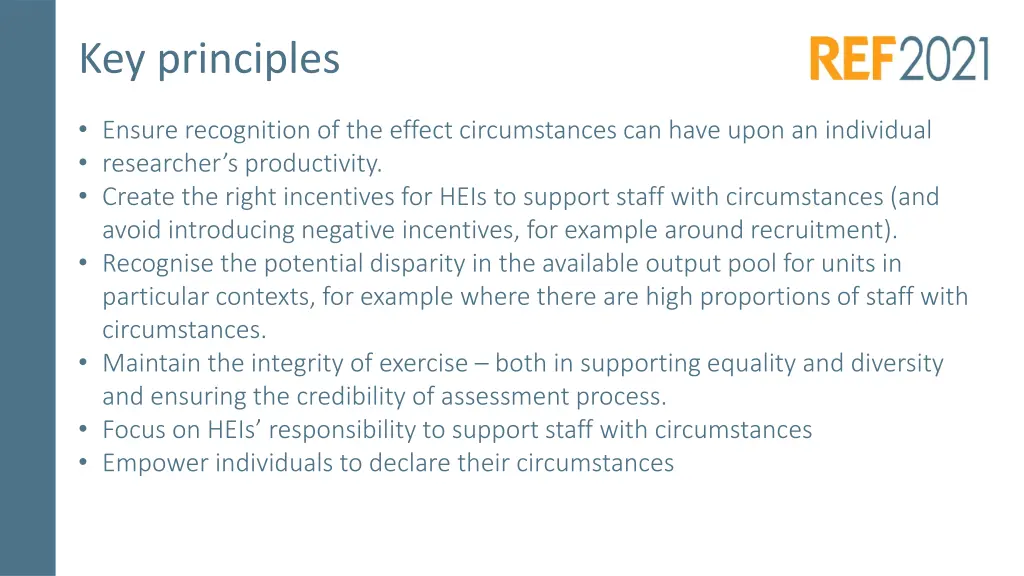 key principles