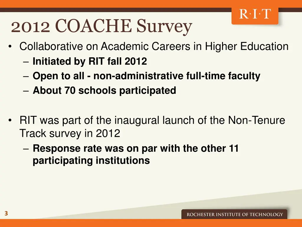 2012 coache survey collaborative on academic