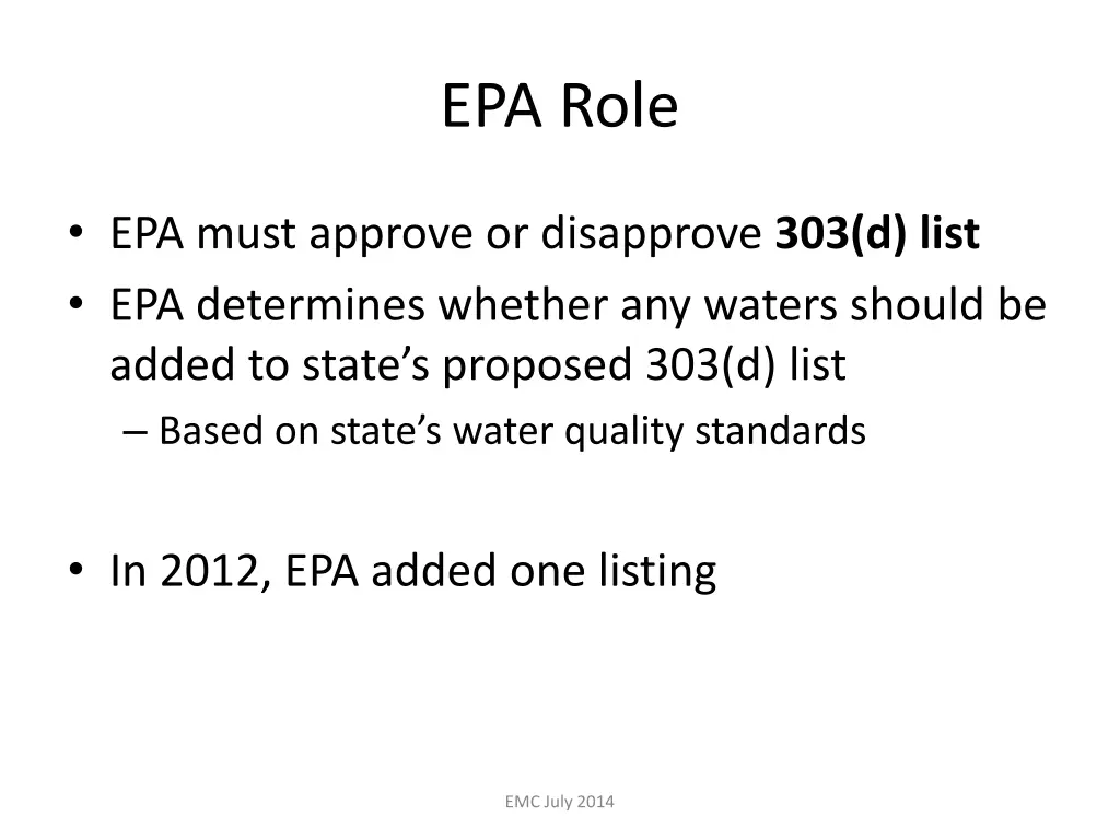 epa role