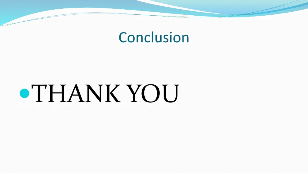 conclusion