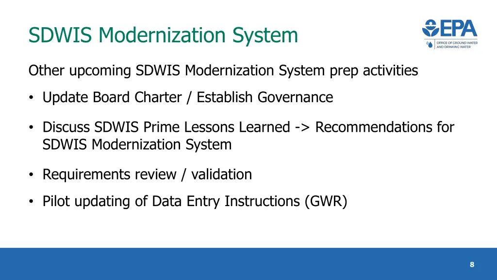 sdwis modernization system 3