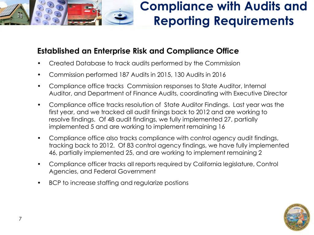 compliance with audits and reporting requirements