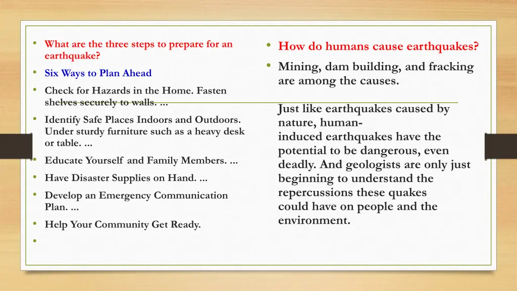 what are the three steps to prepare