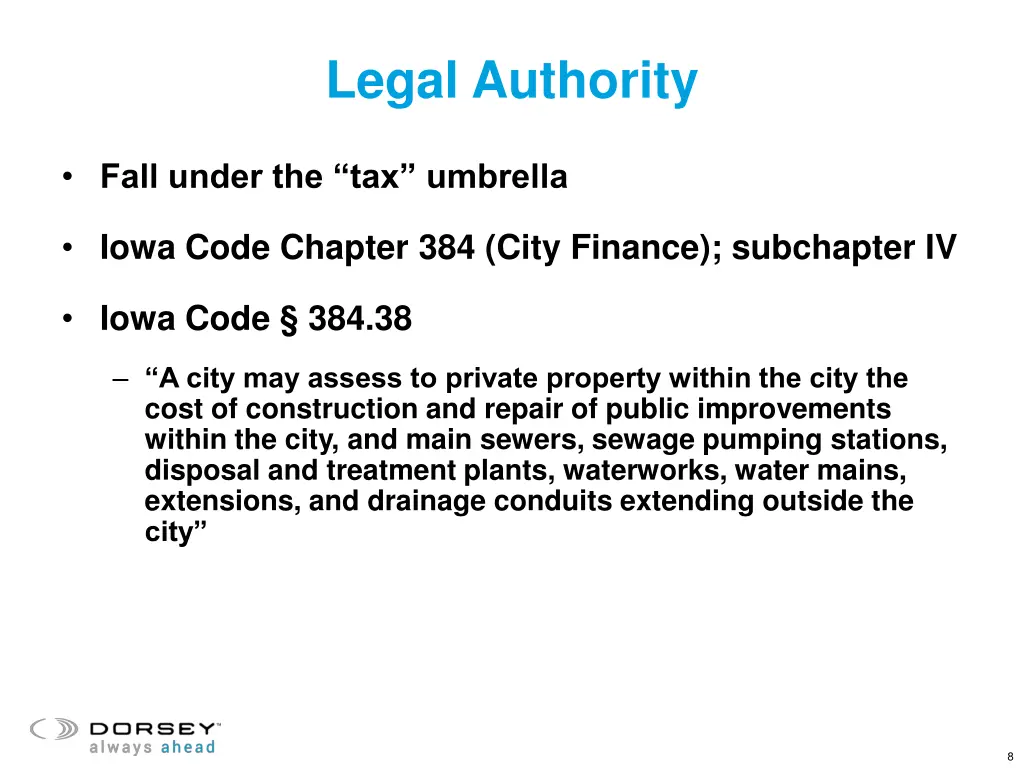 legal authority 1