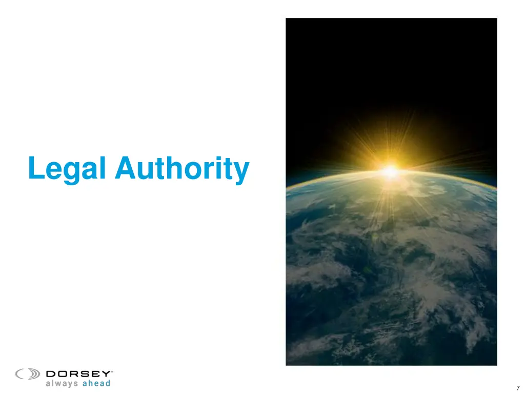 legal authority