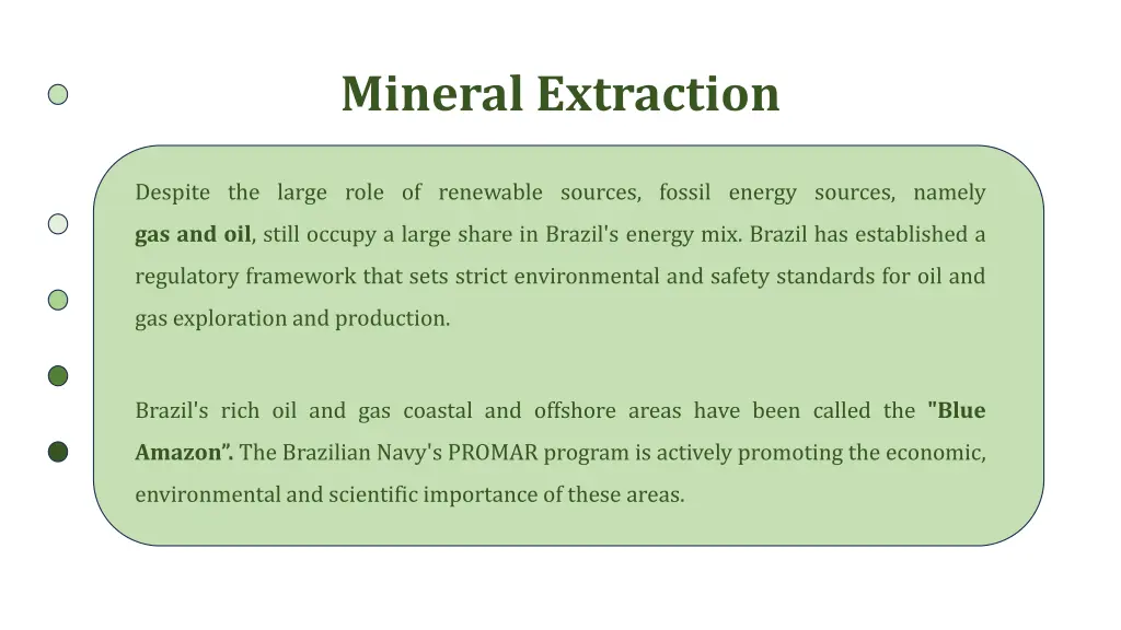mineral extraction