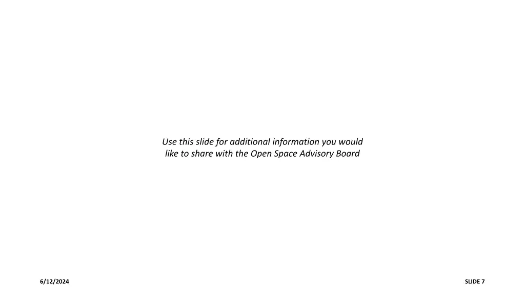 use this slide for additional information