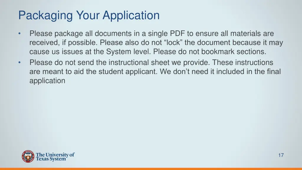 packaging your application