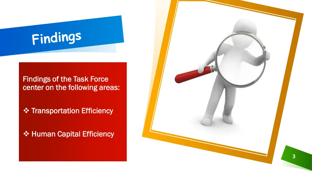 findings of the task force findings of the task