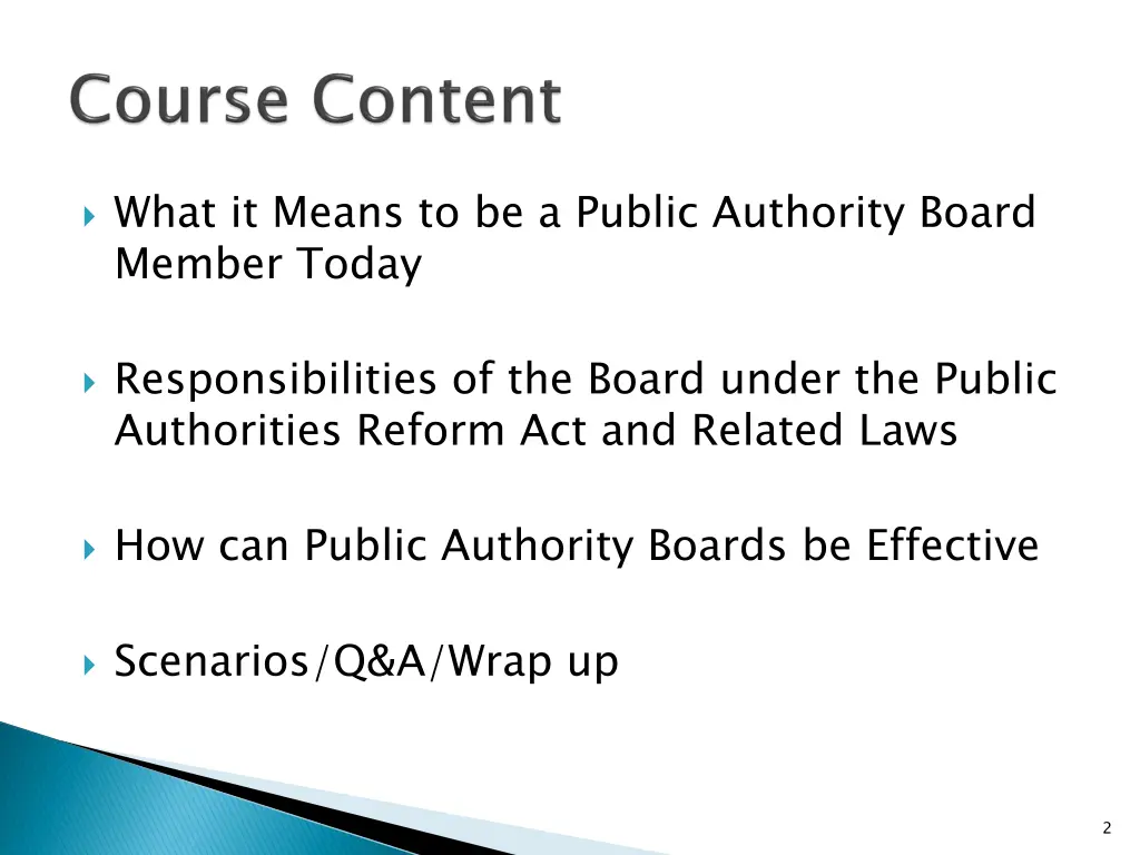 what it means to be a public authority board