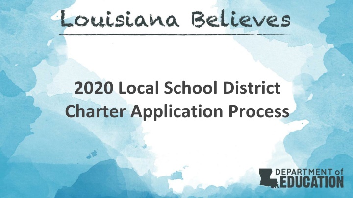 2020 local school district charter application