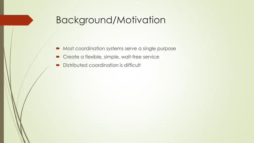 background motivation