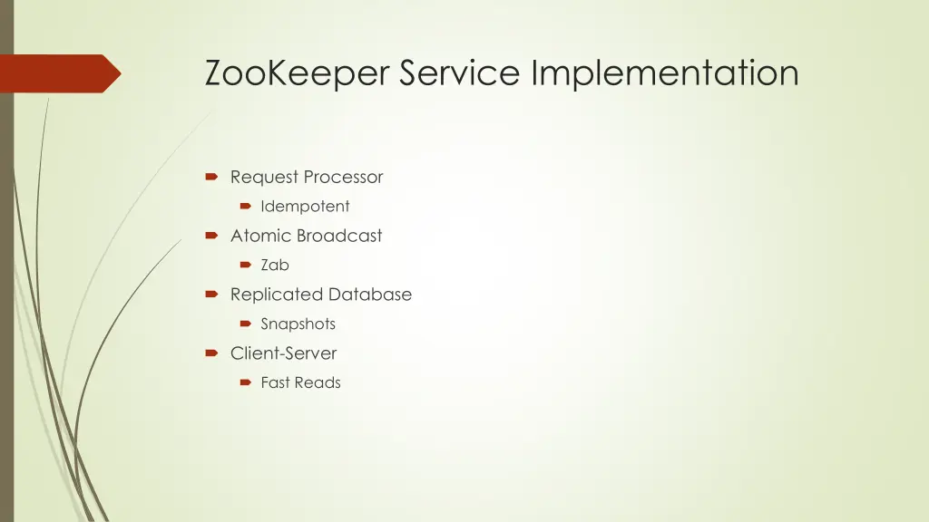 zookeeper service implementation