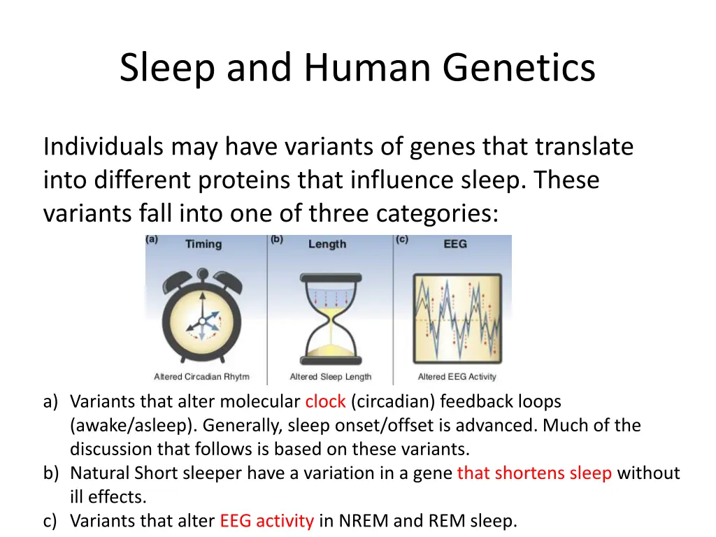sleep and human genetics