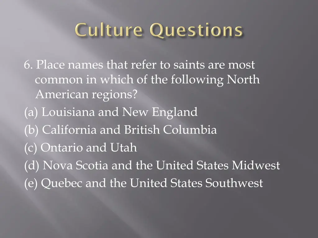 6 place names that refer to saints are most