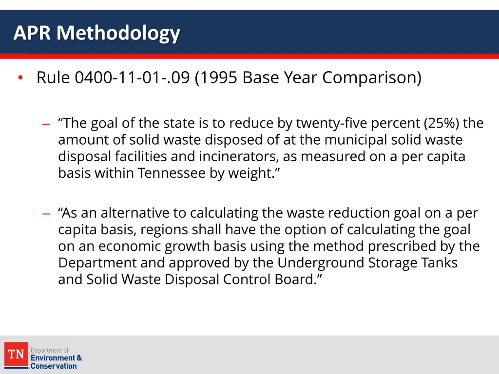 apr methodology