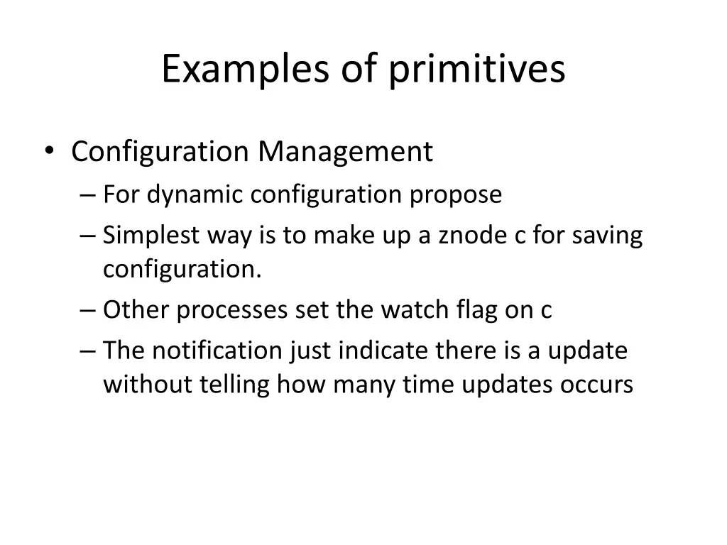 examples of primitives