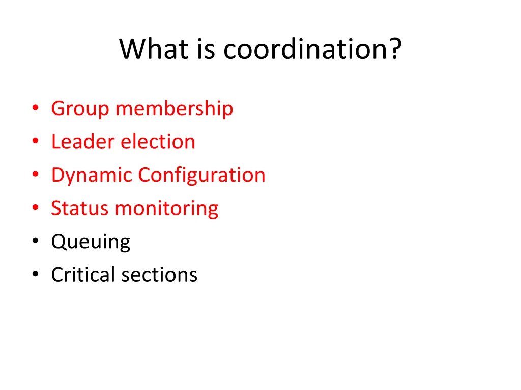 what is coordination