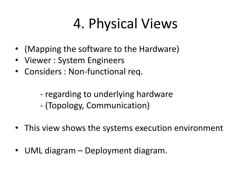 4 physical views