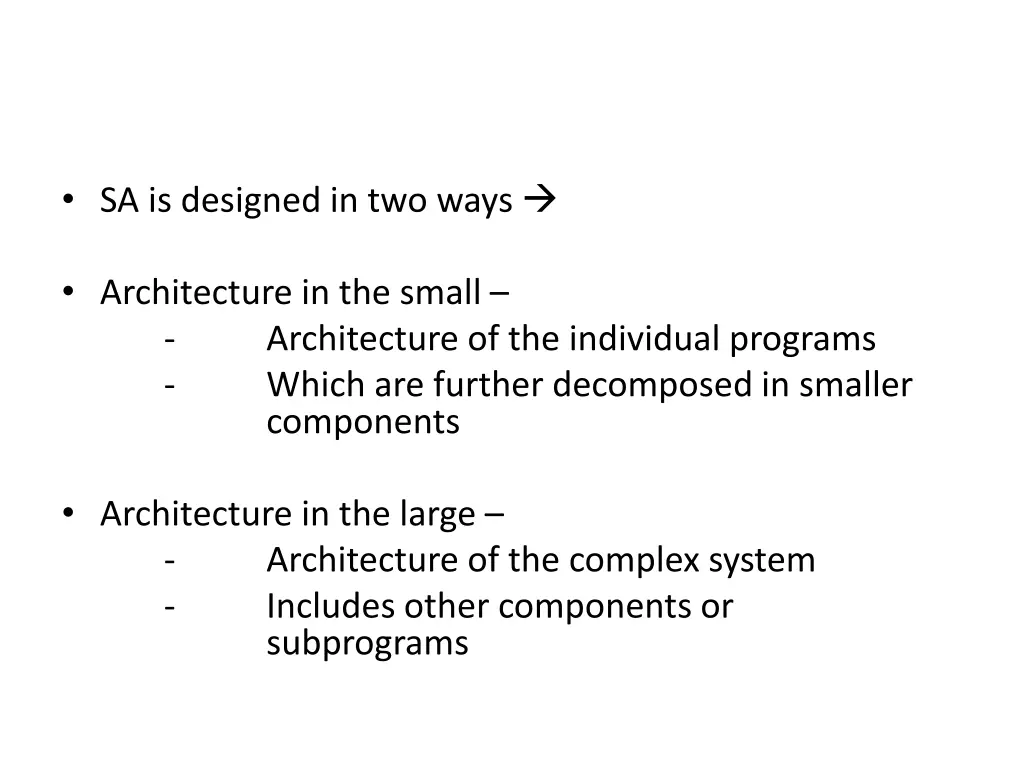 sa is designed in two ways