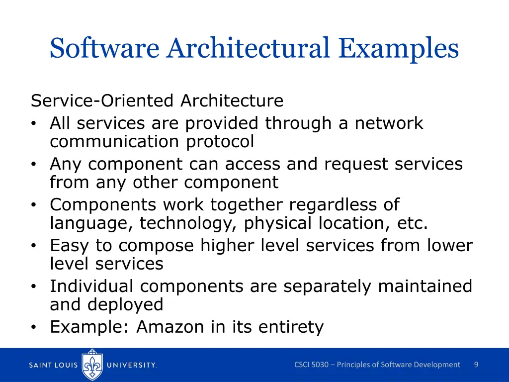 software architectural examples