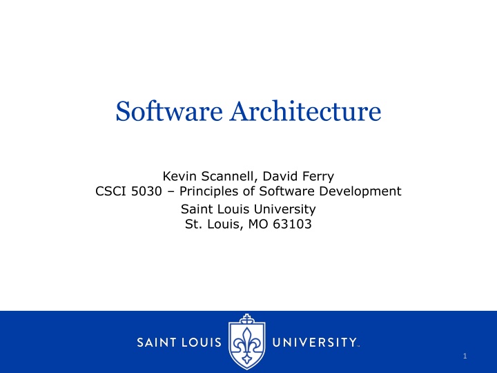 software architecture