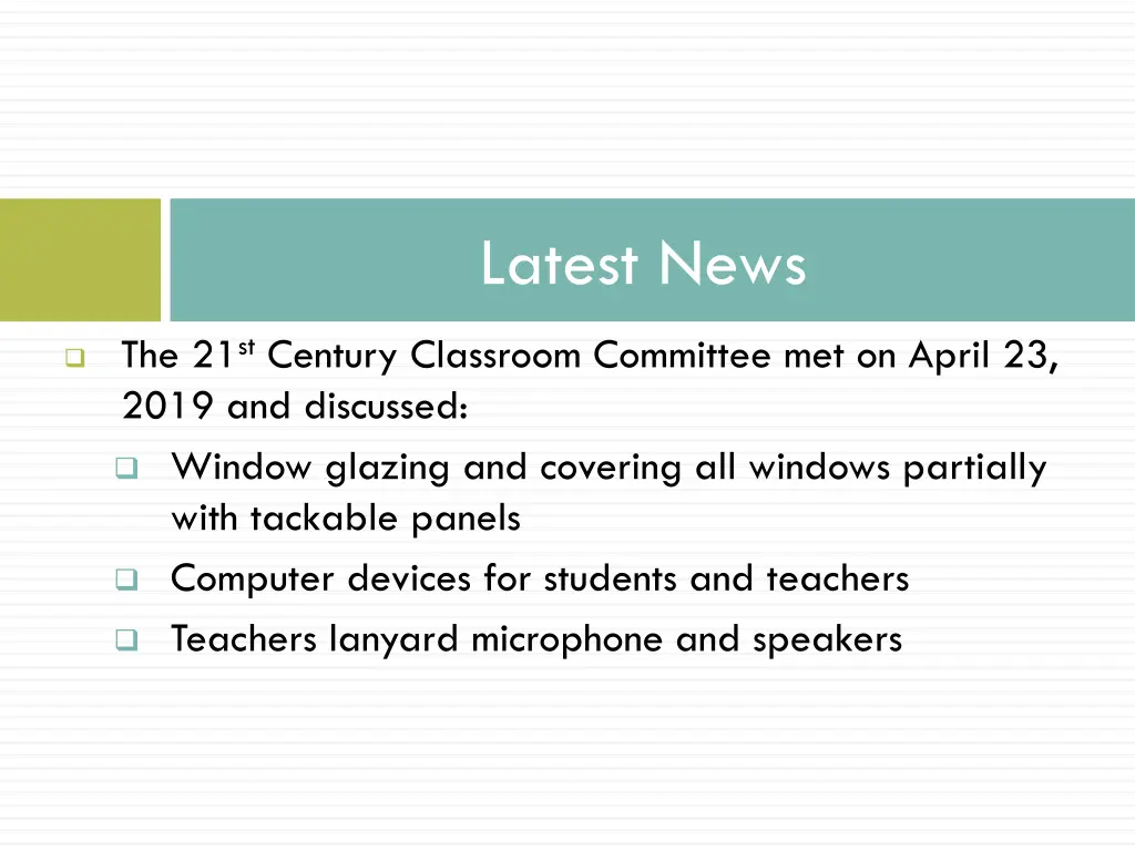 latest news