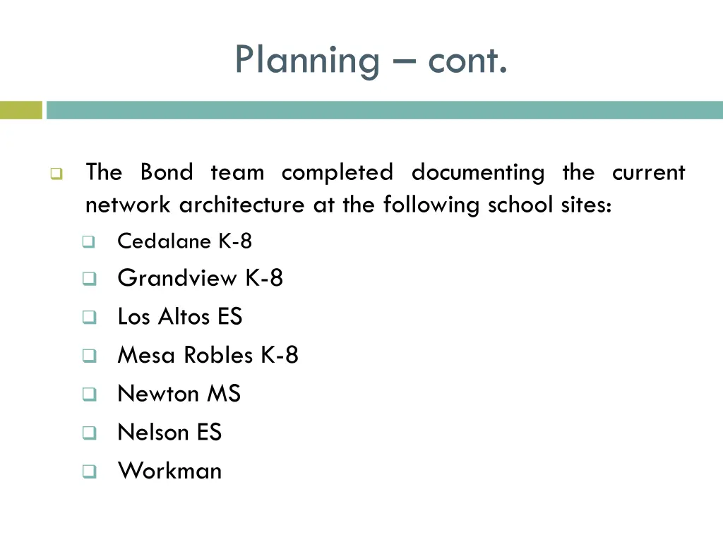 planning cont 1