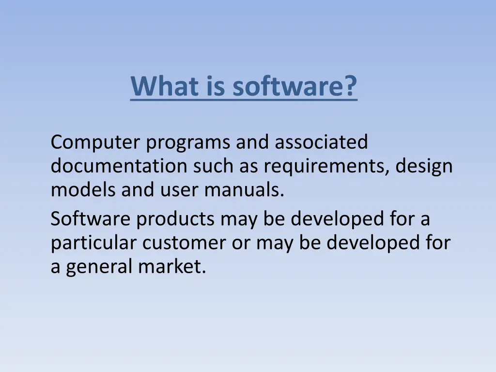 what is software