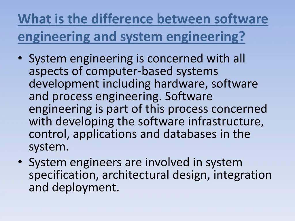 what is the difference between software