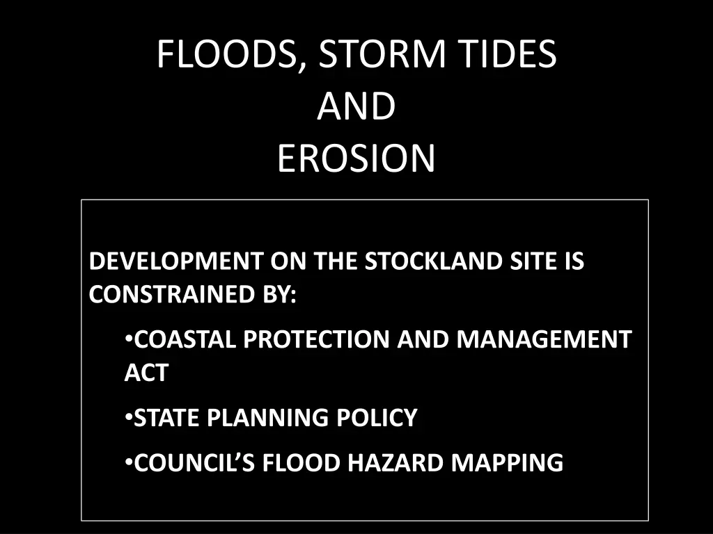 floods storm tides and erosion