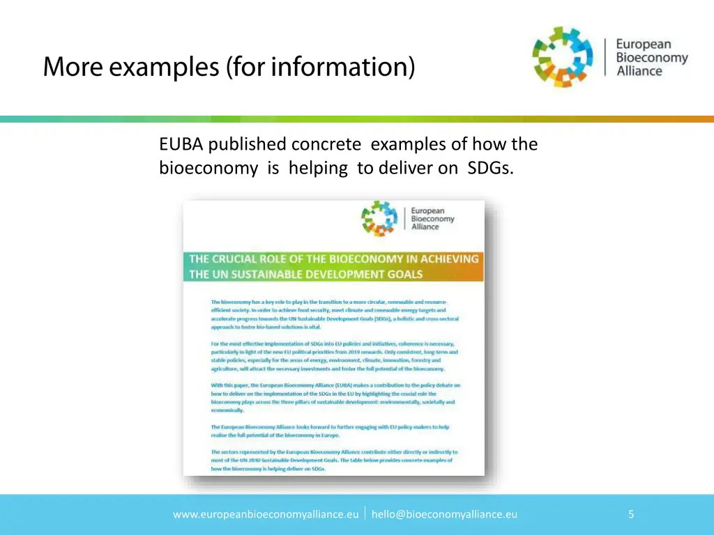 euba published concrete examples