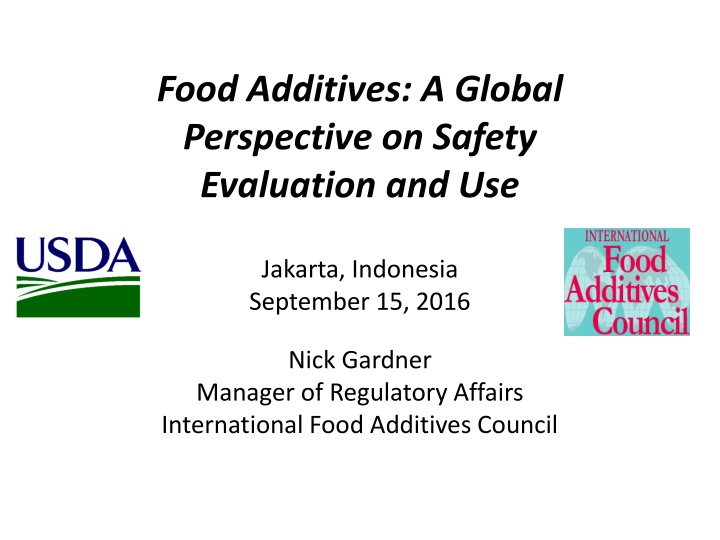 food additives a global perspective on safety