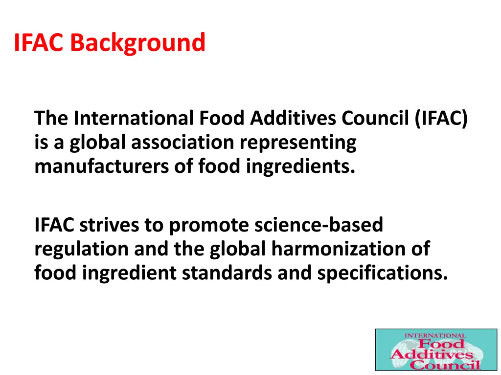 ifac background