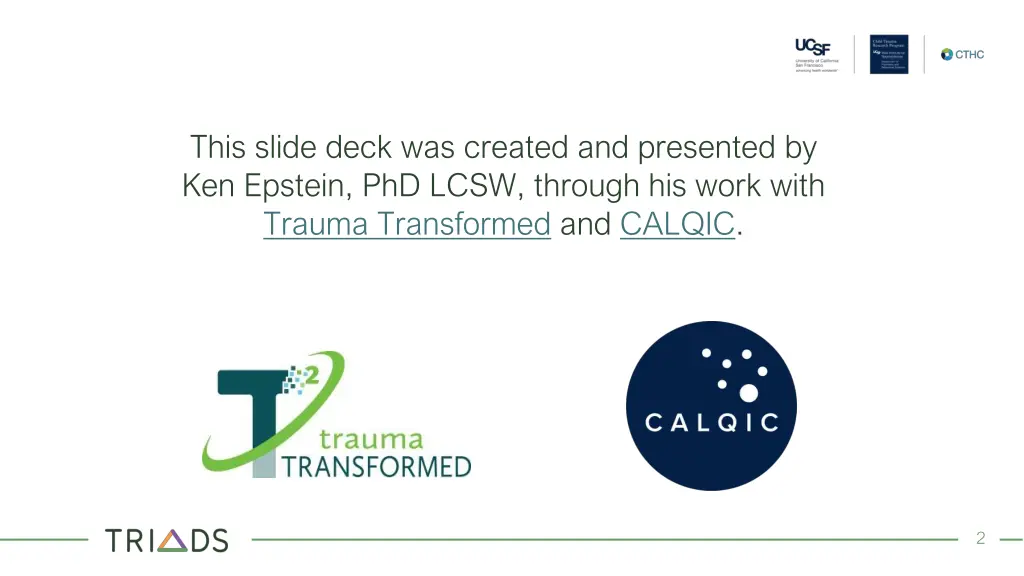 this slide deck was created and presented
