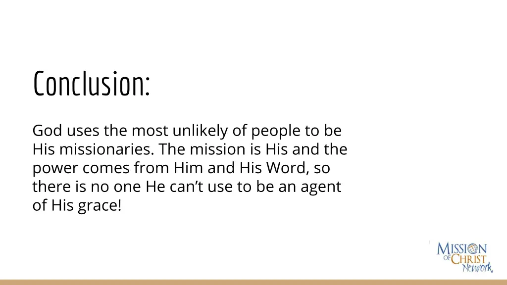 conclusion