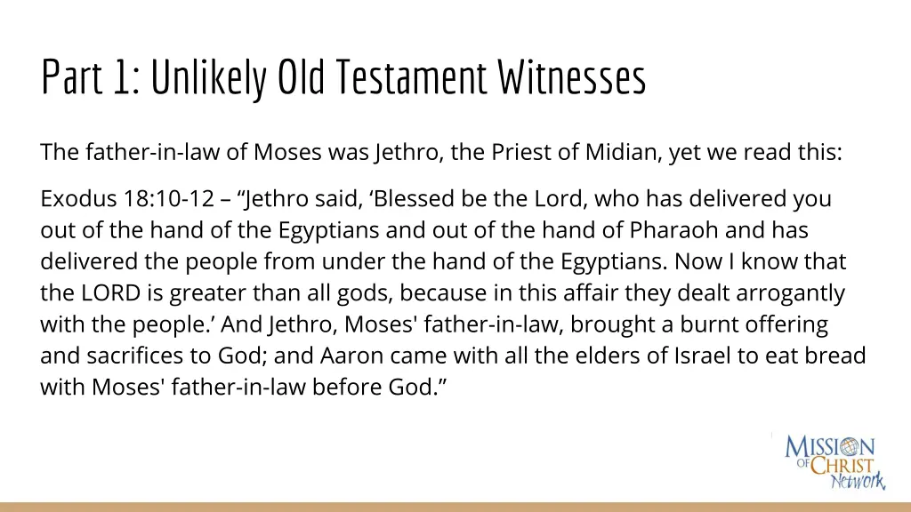 part 1 unlikely old testament witnesses