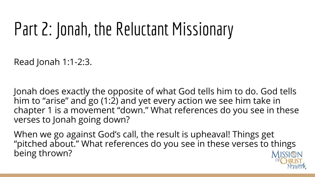part 2 jonah the reluctant missionary