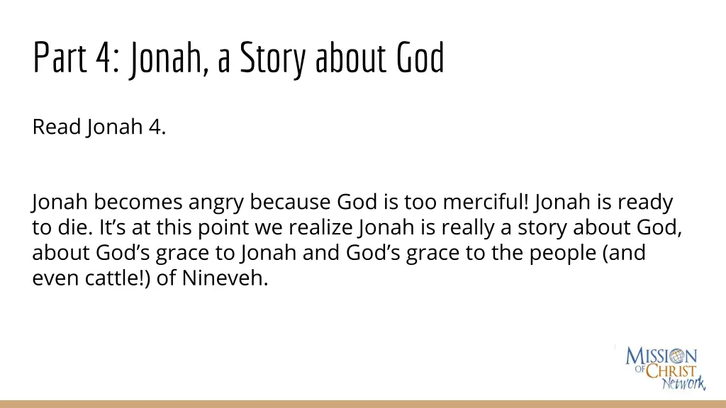 part 4 jonah a story about god