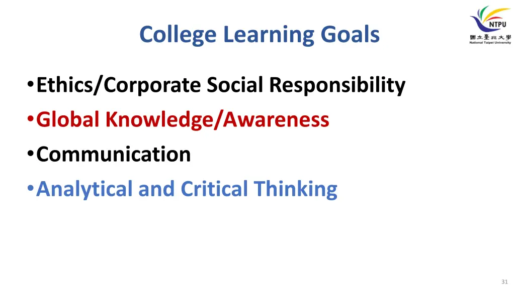 college learning goals 1