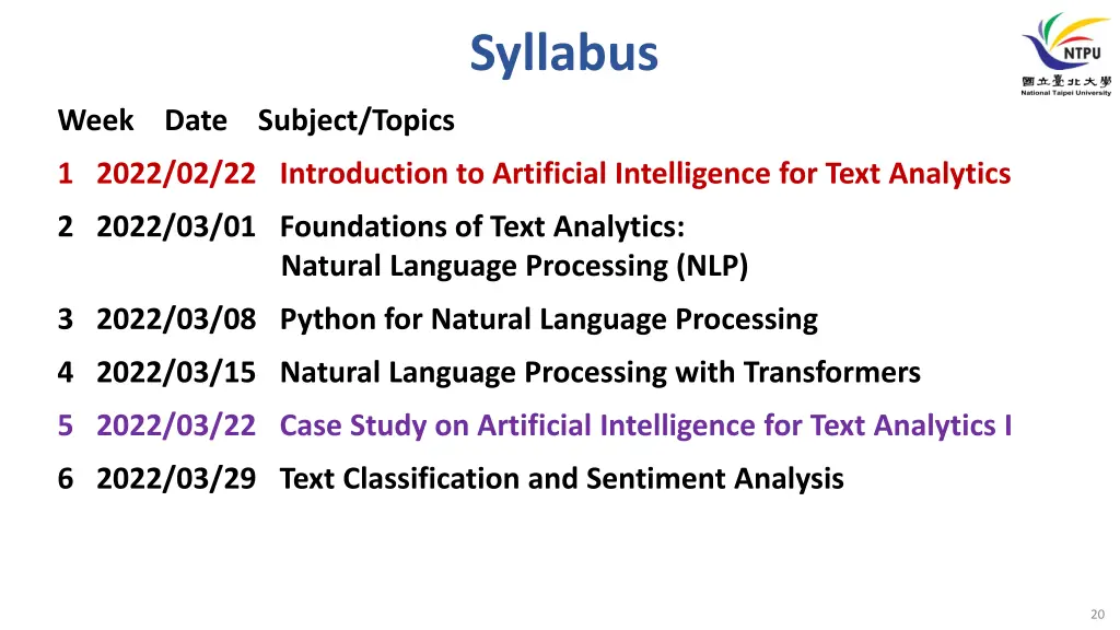 syllabus