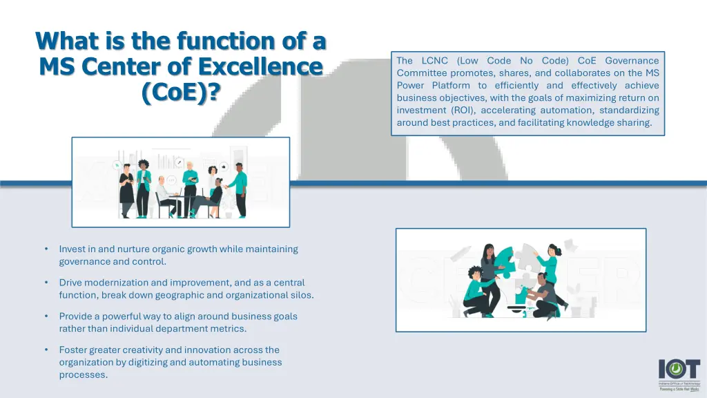 what is the function of a ms center of excellence