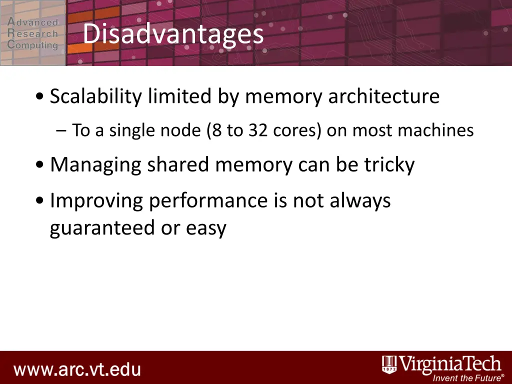 disadvantages
