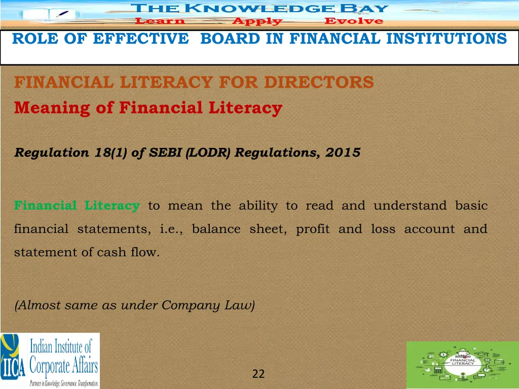 role of effective board in financial institutions 19
