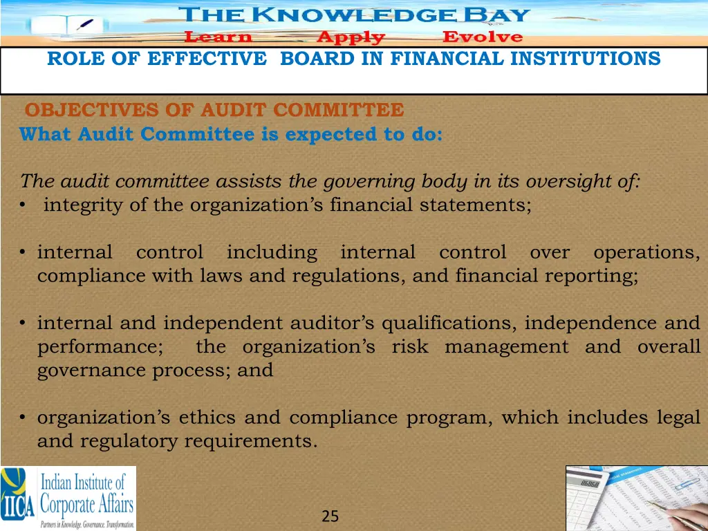 role of effective board in financial institutions 22