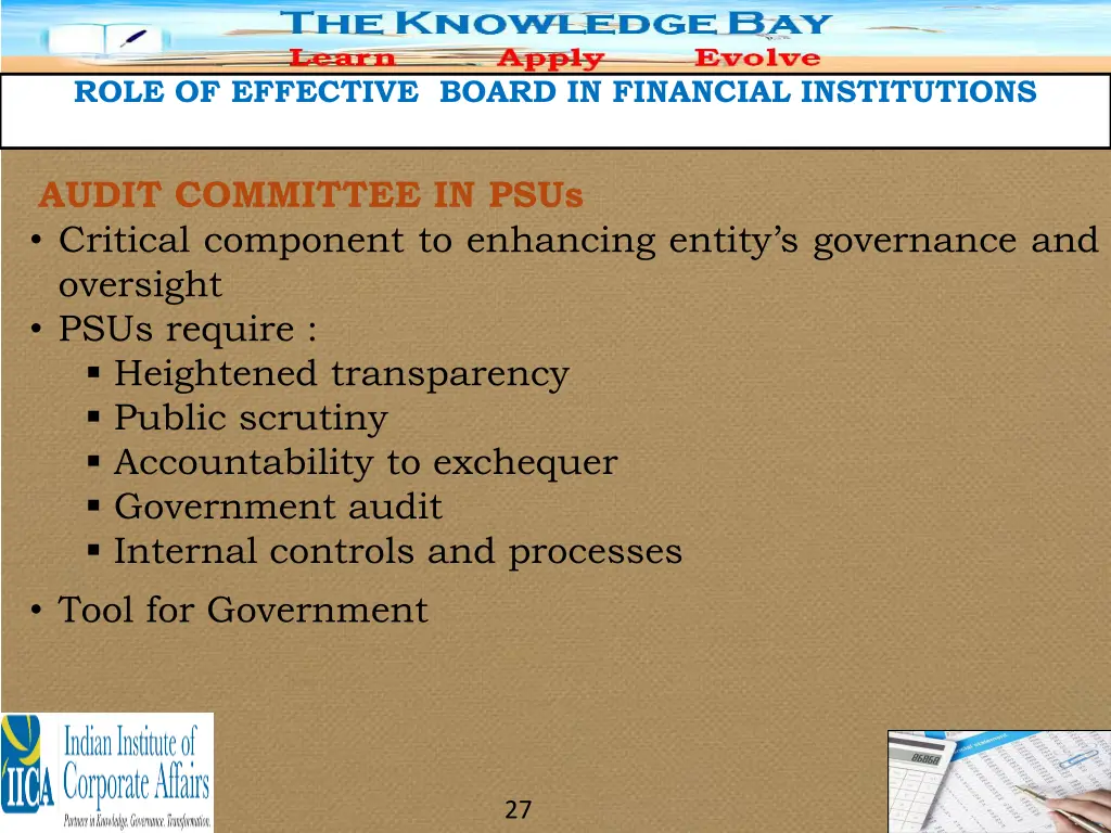 role of effective board in financial institutions 24